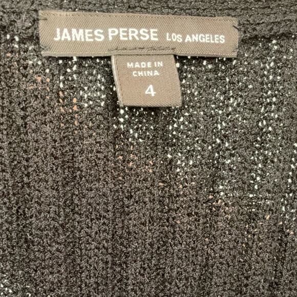New JAMES PERSE Black Sweater Dress Size 4/ US XL - Picture 5 of 7